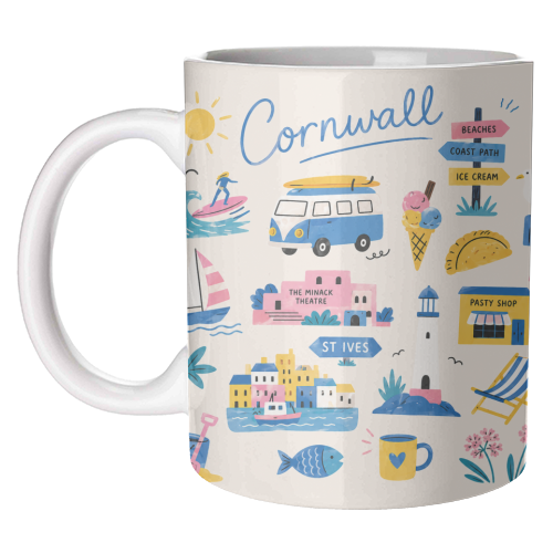Cornwall Coast! - unique mug by The Yellow Box