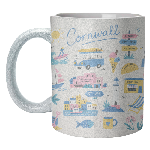 Cornwall Coast! - unique mug by The Yellow Box