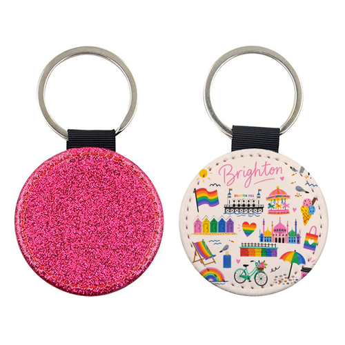 Brighton Pride! - keyring by The Yellow Box