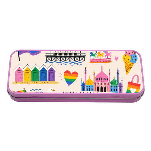 Brighton Pride! - tin pencil case by The Yellow Box