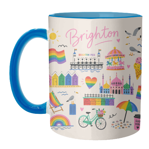 Brighton Pride! - unique mug by The Yellow Box