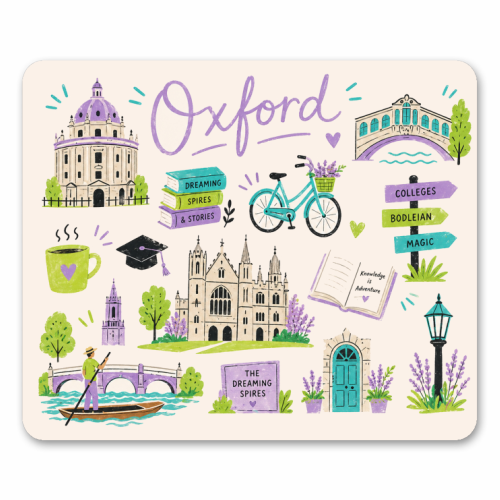 Oxford whimsy! - mouse mat by The Yellow Box