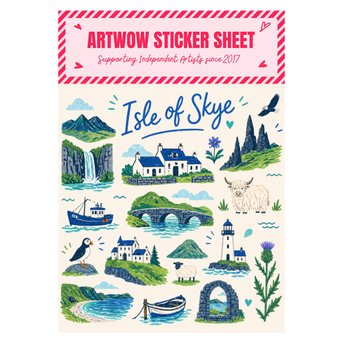 Skye Serenity - Sticker Sheet by The Yellow Box