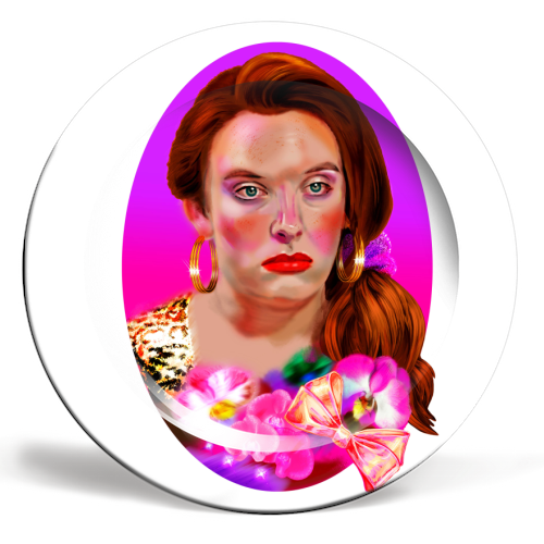 I'M BEAUTIFUL - ceramic dinner plate by Jock Mooney
