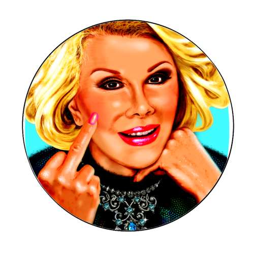 CAN WE TALK? - Circle Sticker by Jock Mooney