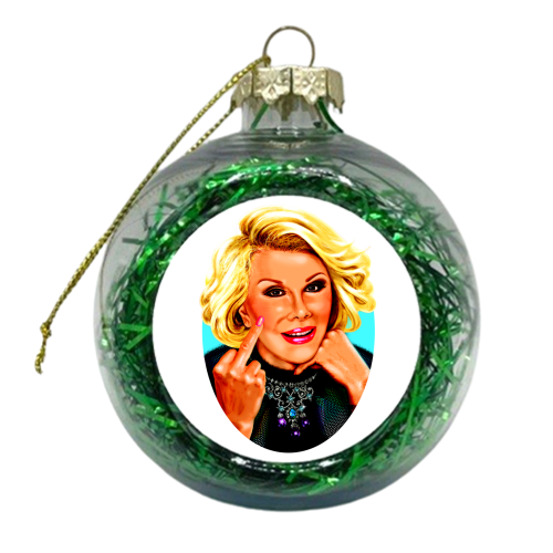 CAN WE TALK? - xmas bauble by Jock Mooney