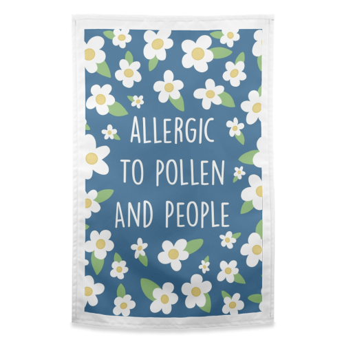 Allergies - funny tea towel by Drawings by Firefly