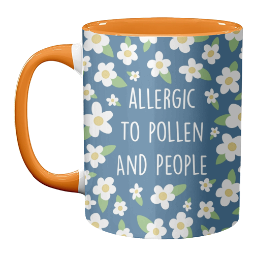 Allergies - unique mug by Drawings by Firefly