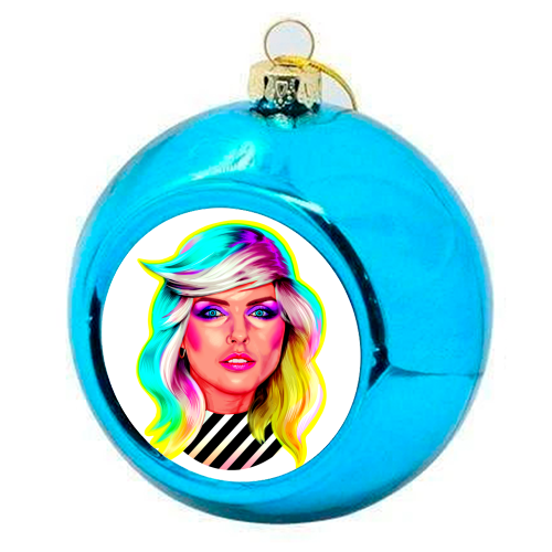 COOL BLONDE - colourful christmas bauble by Jock Mooney