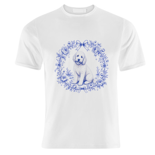 Labradoodle Toile - unique t shirt by Lilly Rose