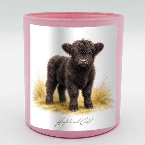 Black Highland Calf - scented candle by Wildling Studio