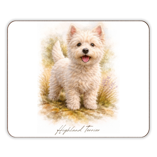 Highland Terrier - designer placemat by Wildling Studio