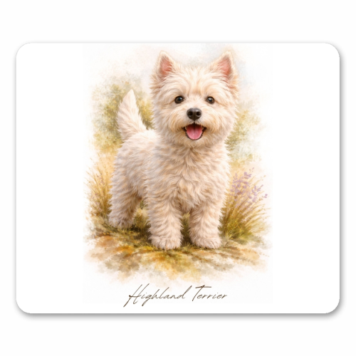 Highland Terrier - mouse mat by Wildling Studio