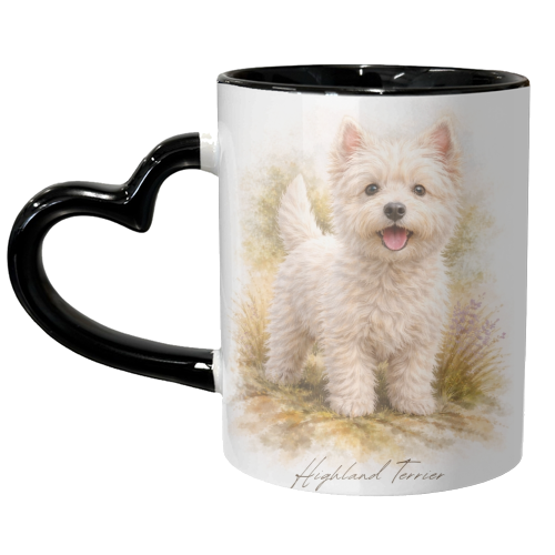 Highland Terrier - unique mug by Wildling Studio