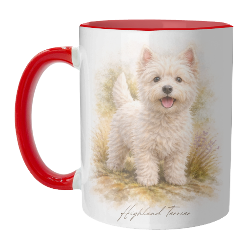 Highland Terrier - unique mug by Wildling Studio