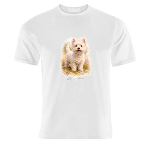 Highland Terrier - unique t shirt by Wildling Studio