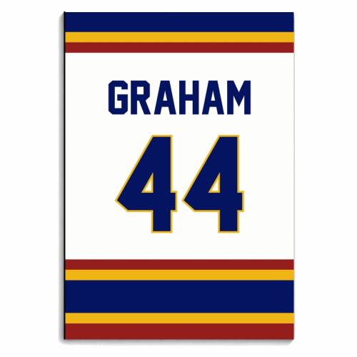OC G Graham Jersey 44 - personalised A4, A5, A6 notebook by The Girl Next Draw