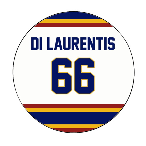 OC D Di Laurentis Jersey 66 - Circle Sticker by The Girl Next Draw