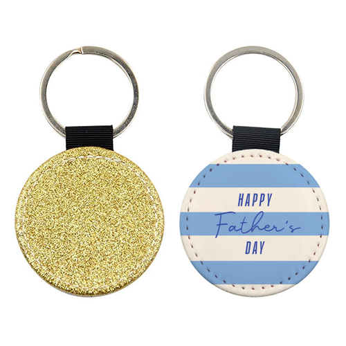 Father's Day Stripe print - keyring by The Girl Next Draw