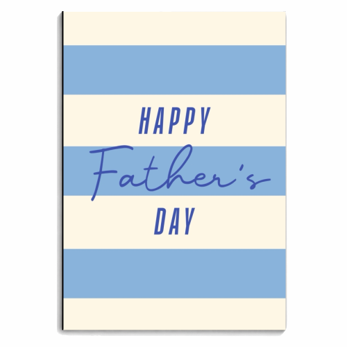Father's Day Stripe print - personalised A4, A5, A6 notebook by The Girl Next Draw