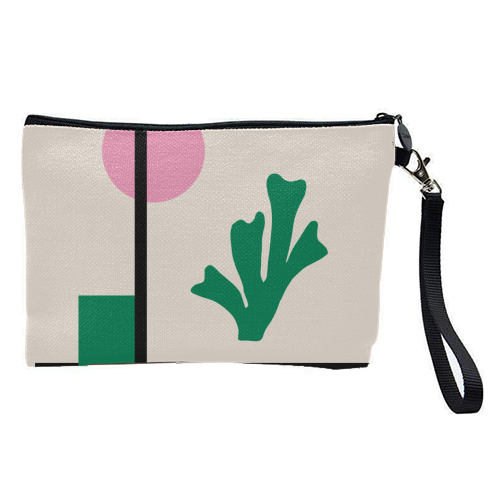 Minimalist Matisse Botanical Abstract Geometric - pretty makeup bag by AbstraBotanica by Ezbie