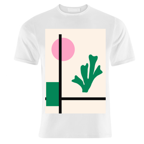 Minimalist Matisse Botanical Abstract Geometric - unique t shirt by AbstraBotanica by Ezbie