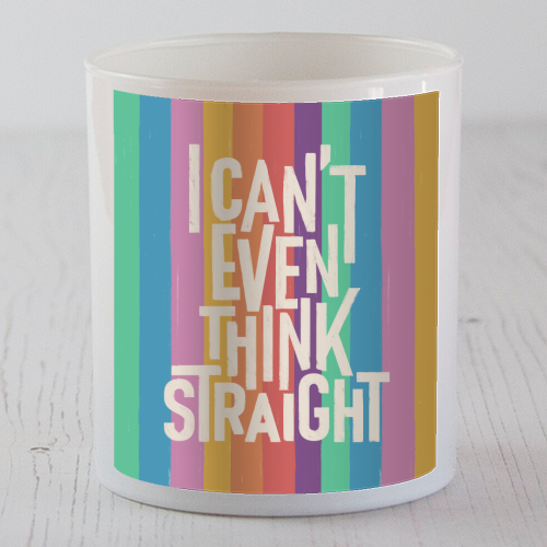 I Can't Even Think Straight - scented candle by Ania Wieclaw