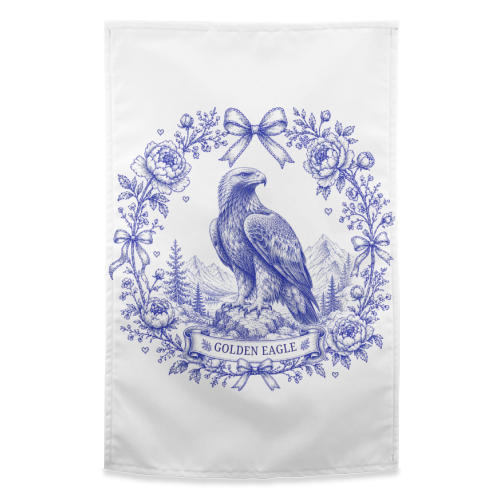 Golden Eagle - funny tea towel by Lilly Rose