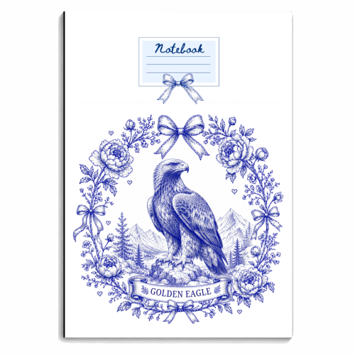 Golden Eagle - personalised A4, A5, A6 notebook by Lilly Rose
