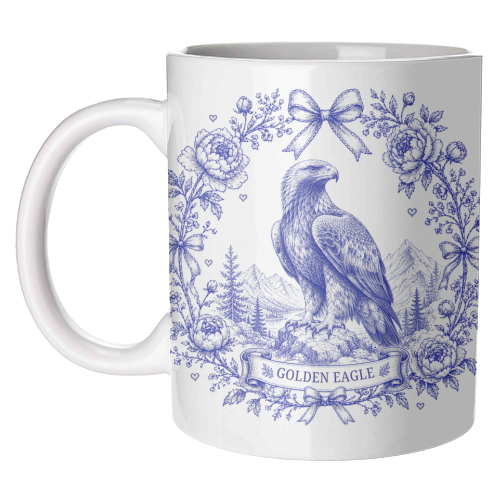 Golden Eagle - unique mug by Lilly Rose