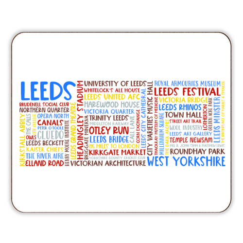 City Of Leeds Design - designer placemat by All About Words Designs
