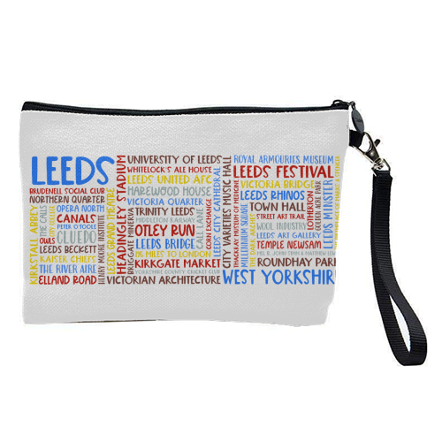City Of Leeds Design - pretty makeup bag by All About Words Designs