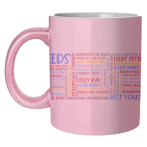 City Of Leeds Design - unique mug by All About Words Designs