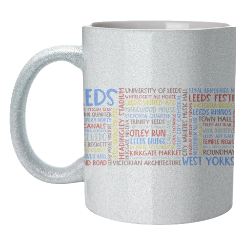 City Of Leeds Design - unique mug by All About Words Designs