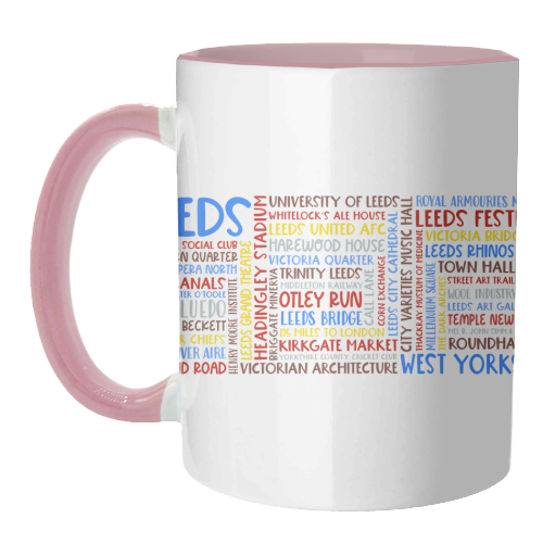 City Of Leeds Design - unique mug by All About Words Designs