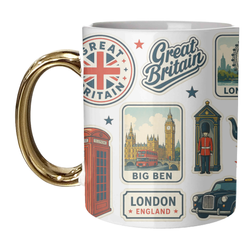 London Stamps - unique mug by AP