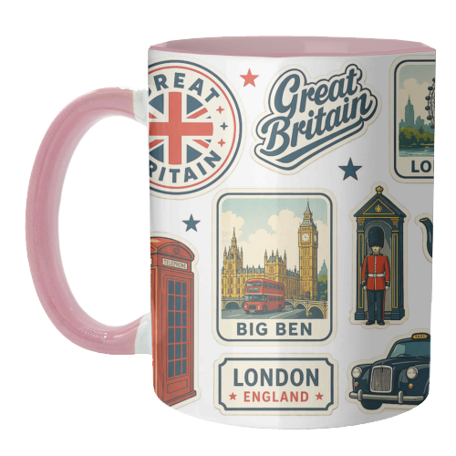 London Stamps - unique mug by AP