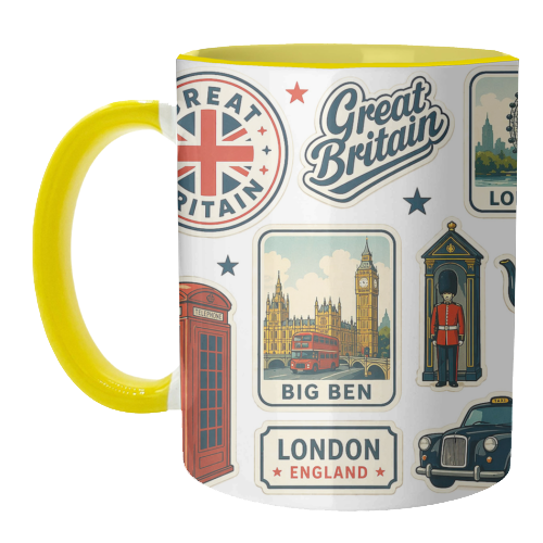 London Stamps - unique mug by AP