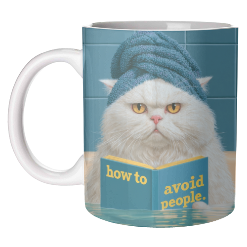 How to avoid people - unique mug by DejaReve