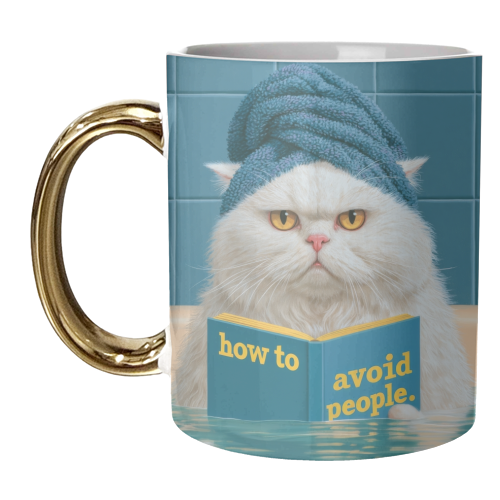 How to avoid people - unique mug by DejaReve