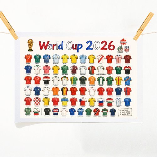 World Cup 2026 - A1 - A4 art print by Ms Doodle