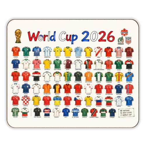 World Cup 2026 - designer placemat by Ms Doodle
