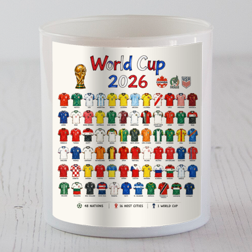 World Cup 2026 - scented candle by Ms Doodle