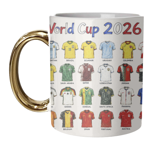 World Cup 2026 - unique mug by Ms Doodle