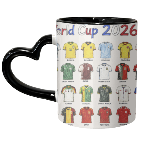 World Cup 2026 - unique mug by Ms Doodle
