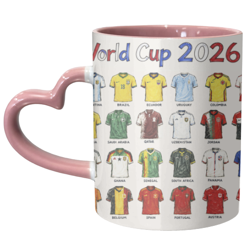 World Cup 2026 - unique mug by Ms Doodle