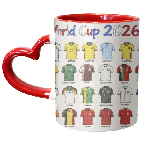 World Cup 2026 - unique mug by Ms Doodle