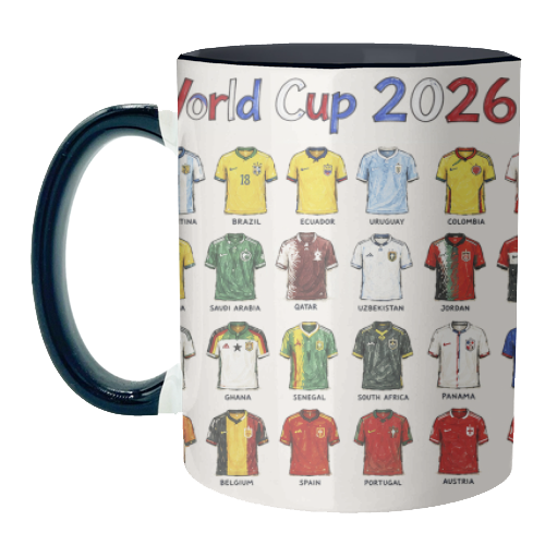 World Cup 2026 - unique mug by Ms Doodle