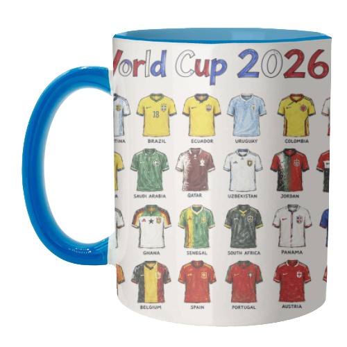 World Cup 2026 - unique mug by Ms Doodle