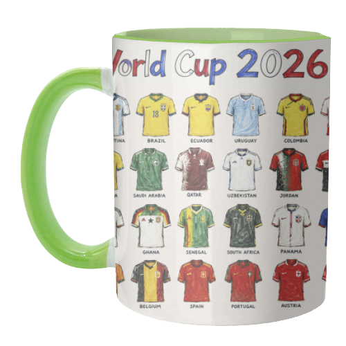 World Cup 2026 - unique mug by Ms Doodle